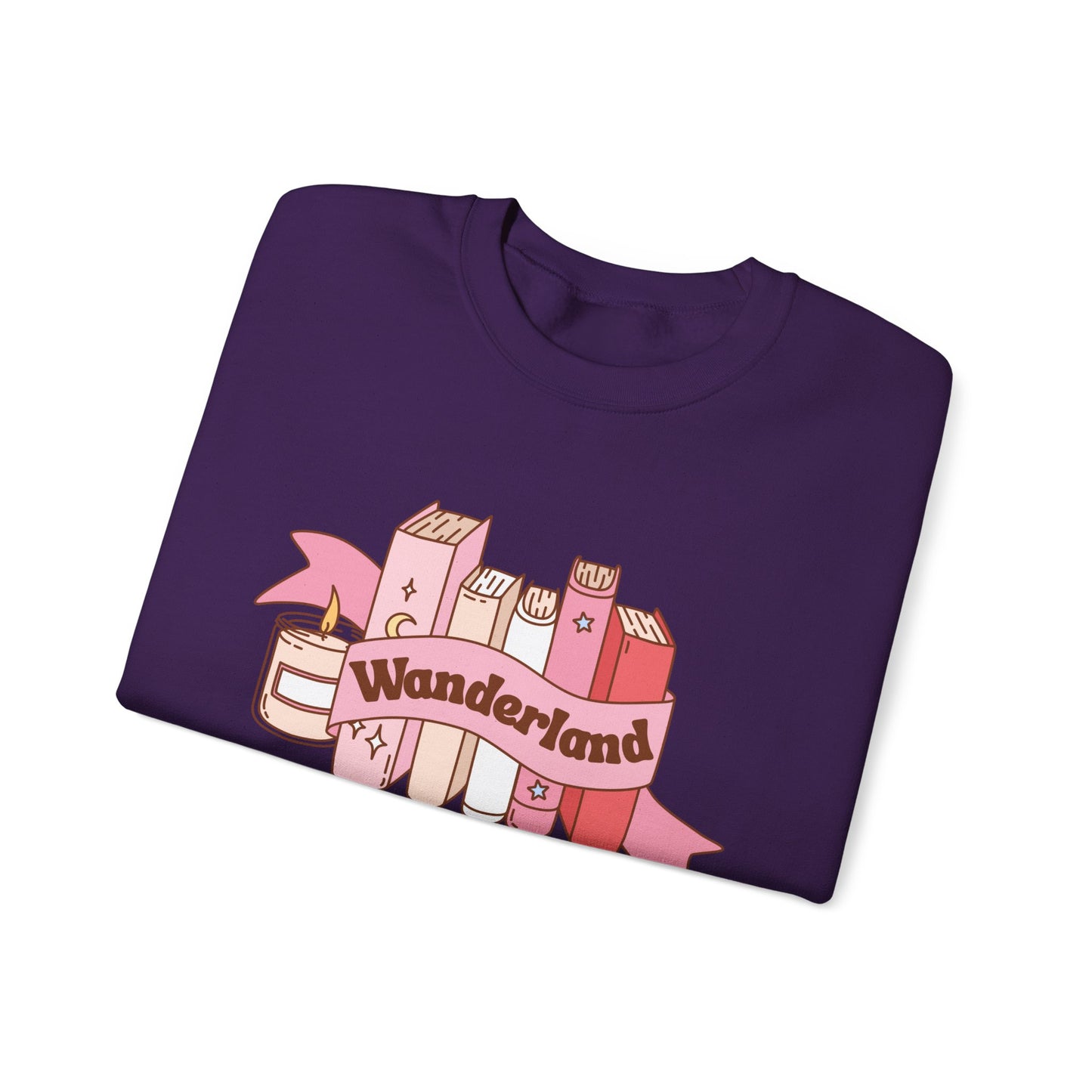 Graphic Crewneck Sweatshirt - Fall into Wanderland Design