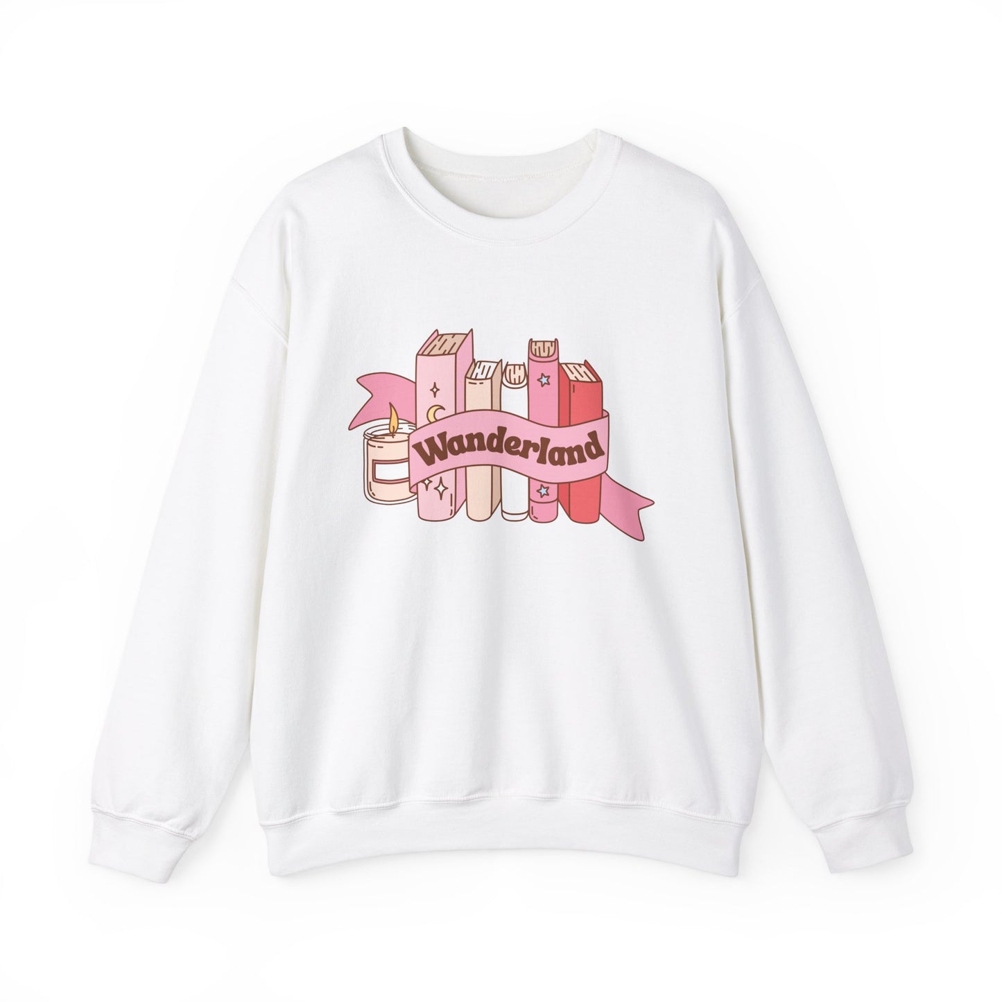 Graphic Crewneck Sweatshirt - Fall into Wanderland Design