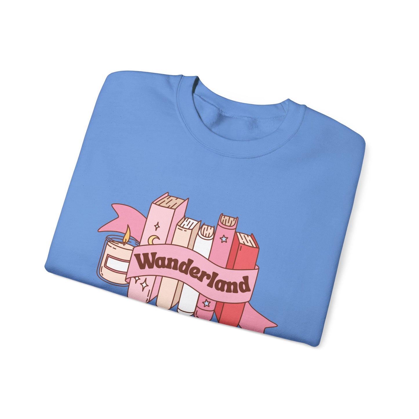 Graphic Crewneck Sweatshirt - Fall into Wanderland Design