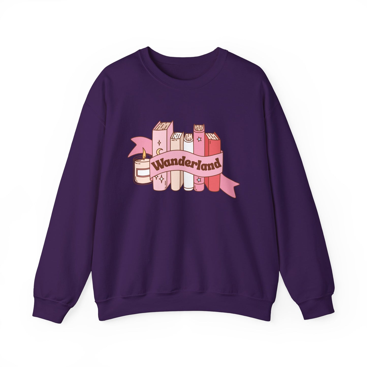 Graphic Crewneck Sweatshirt - Fall into Wanderland Design
