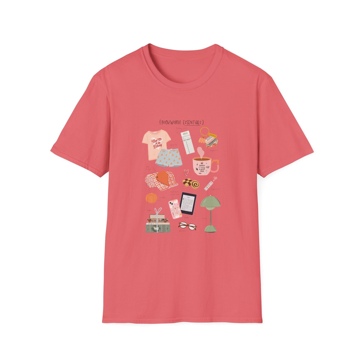 Bookworm Essentials Unisex Softstyle T-Shirt - Cozy Night In
