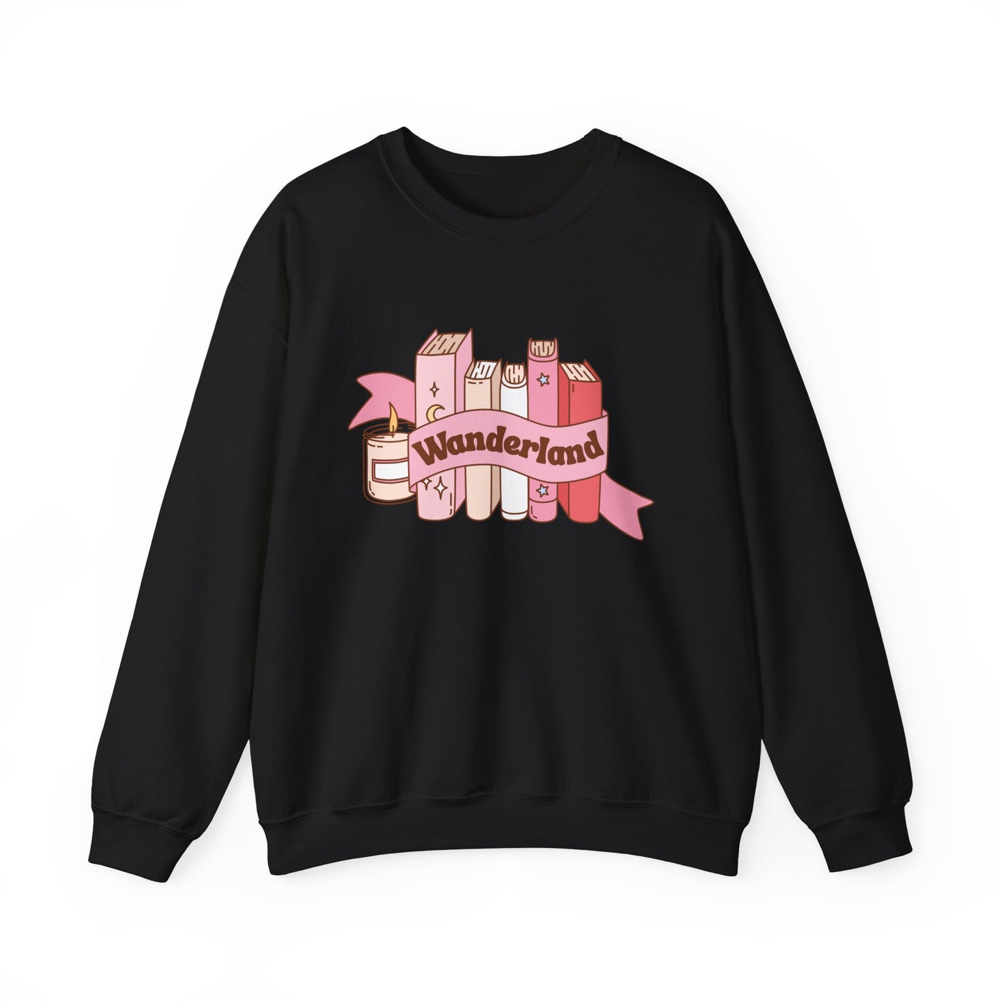 Graphic Crewneck Sweatshirt - Fall into Wanderland Design