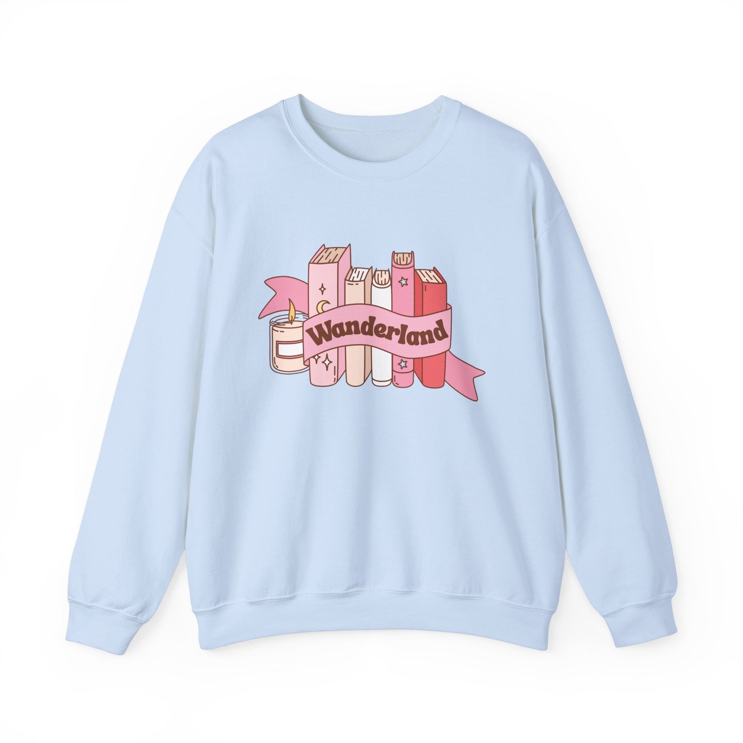 Graphic Crewneck Sweatshirt - Fall into Wanderland Design