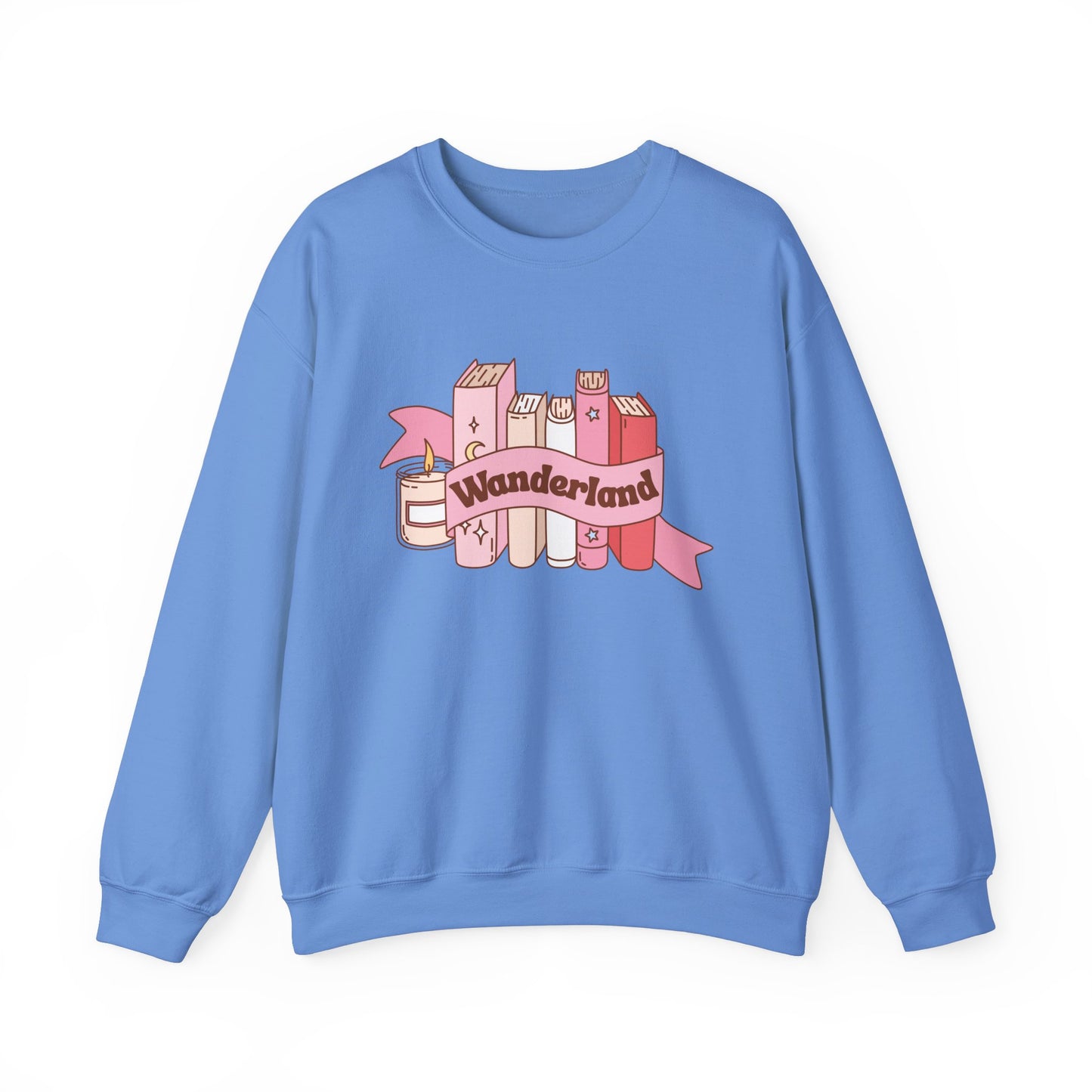 Graphic Crewneck Sweatshirt - Fall into Wanderland Design