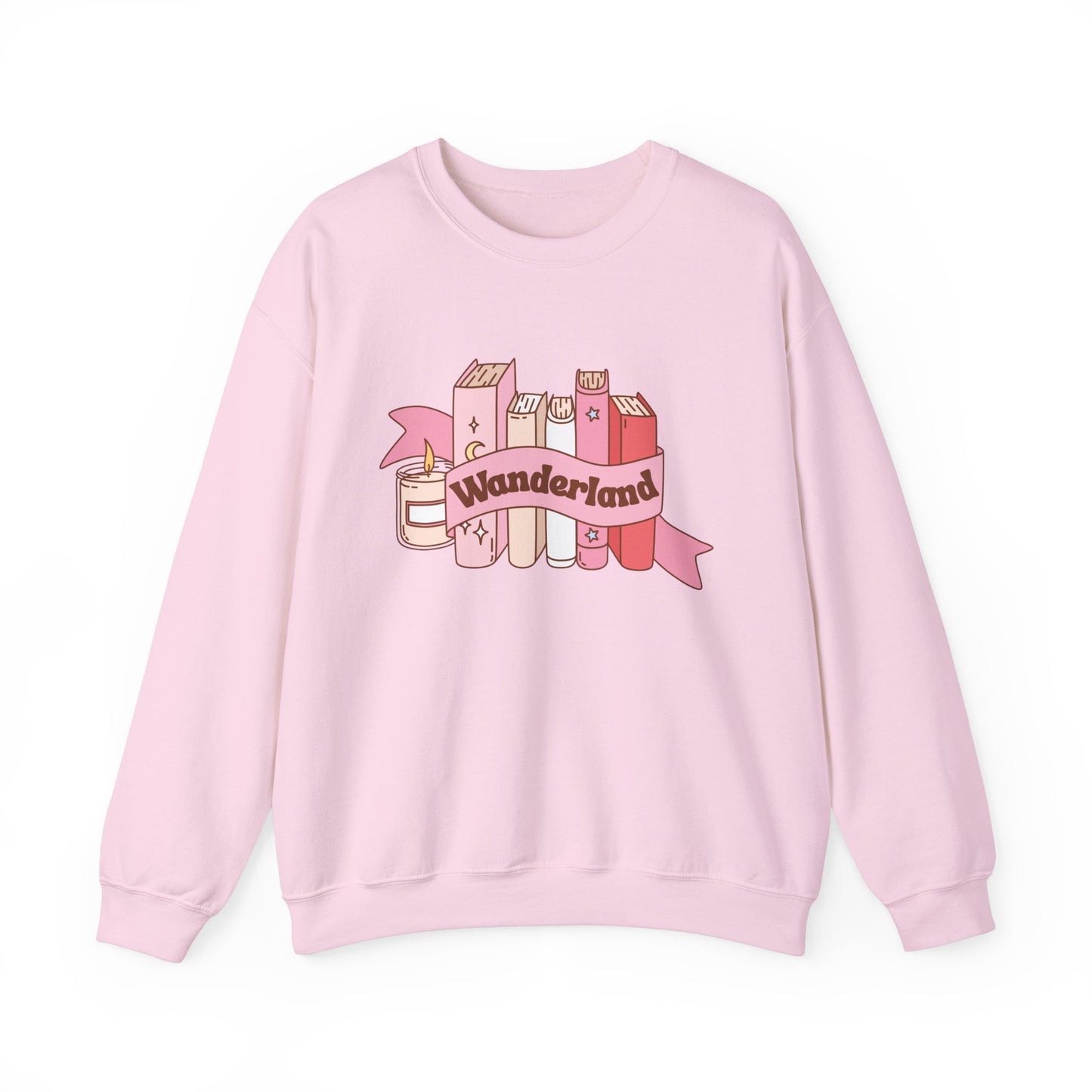 Graphic Crewneck Sweatshirt - Fall into Wanderland Design