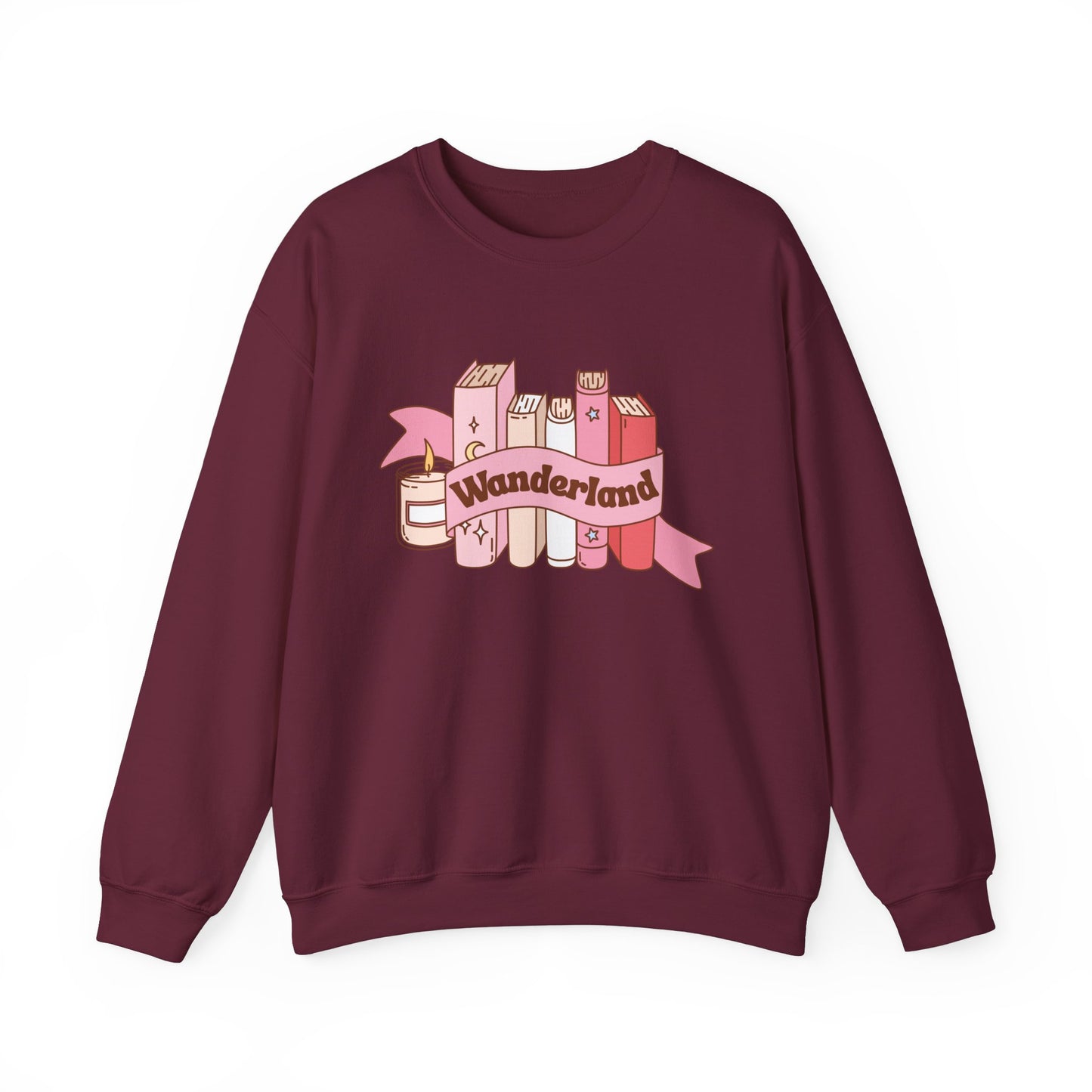 Graphic Crewneck Sweatshirt - Fall into Wanderland Design