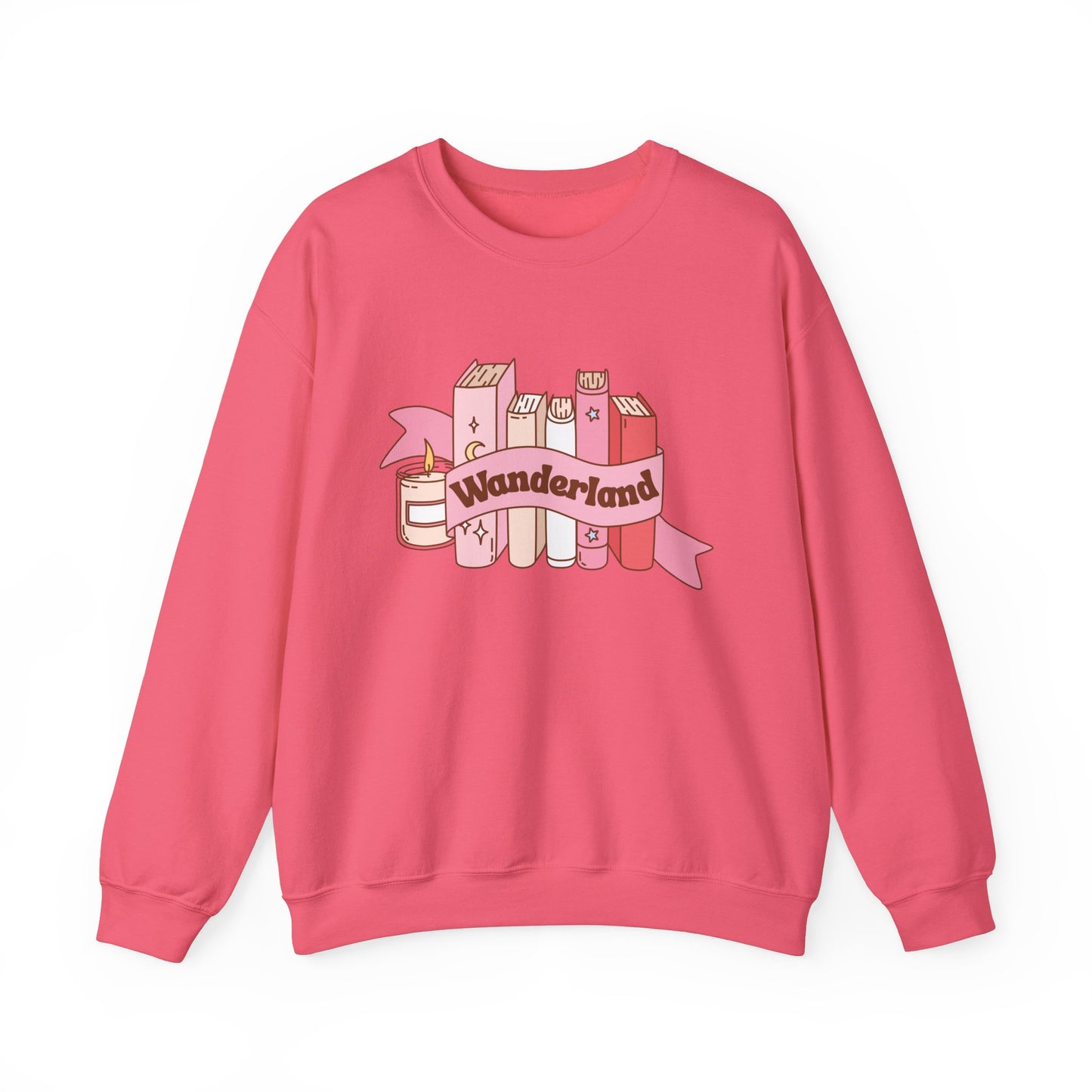 Graphic Crewneck Sweatshirt - Fall into Wanderland Design