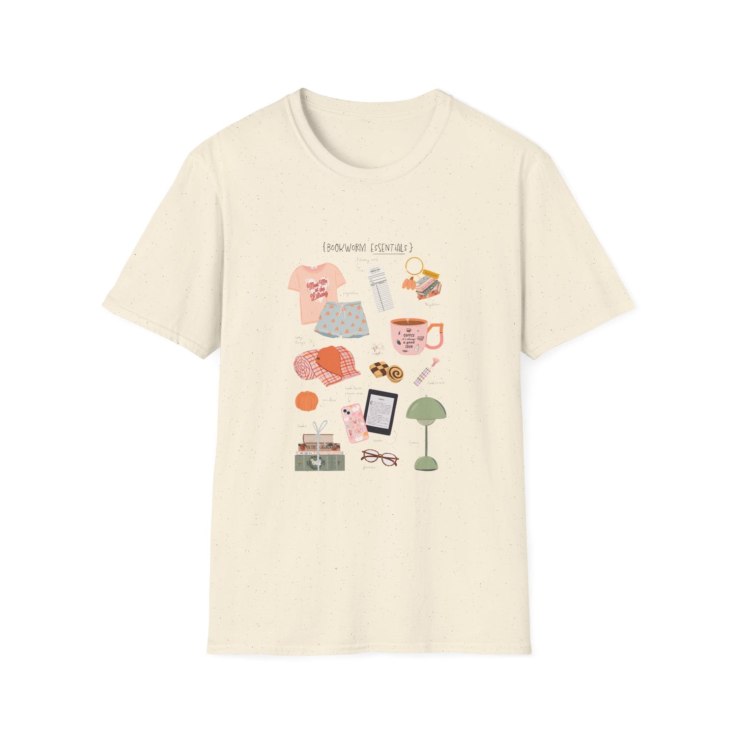 Bookworm Essentials Unisex Softstyle T-Shirt - Cozy Night In