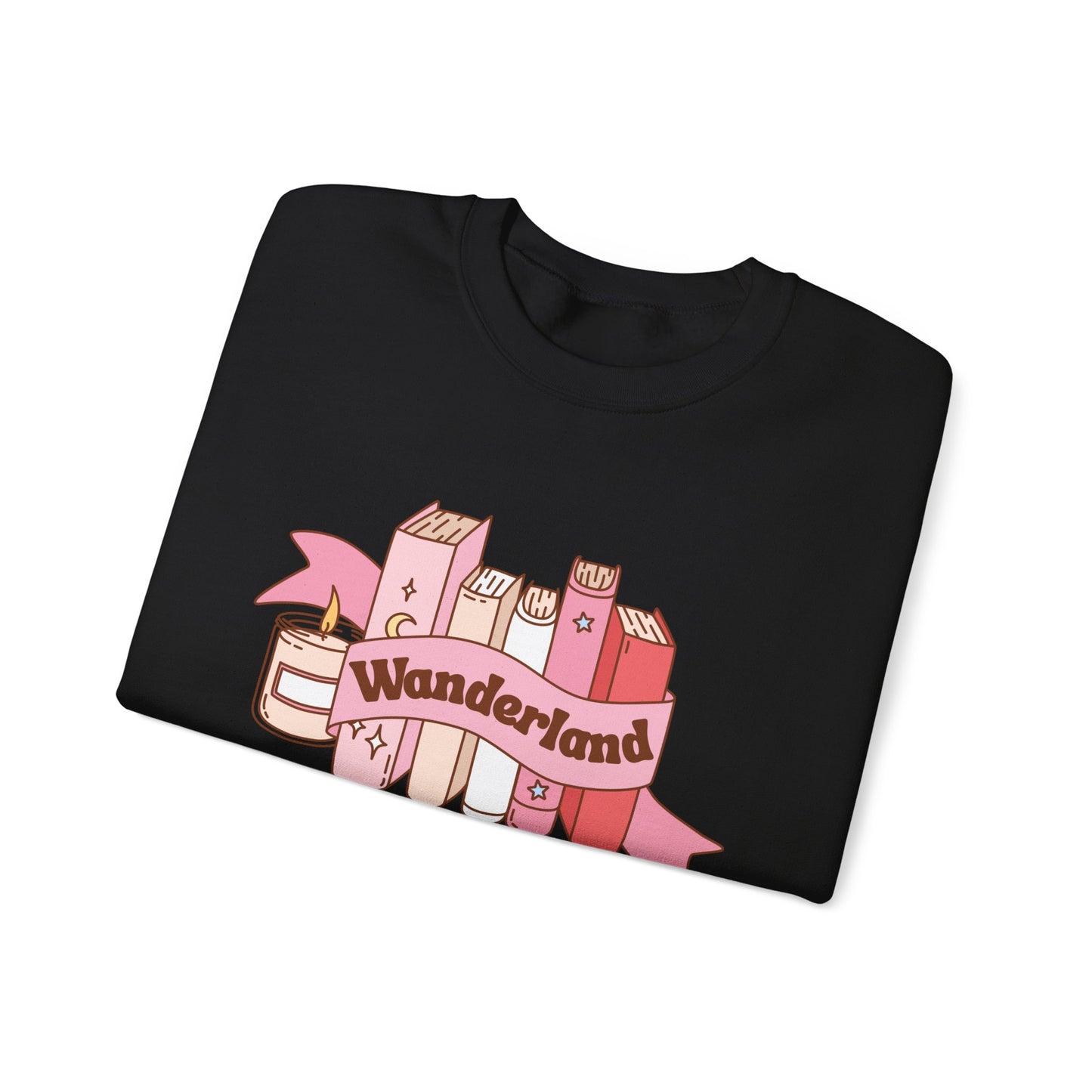 Graphic Crewneck Sweatshirt - Fall into Wanderland Design