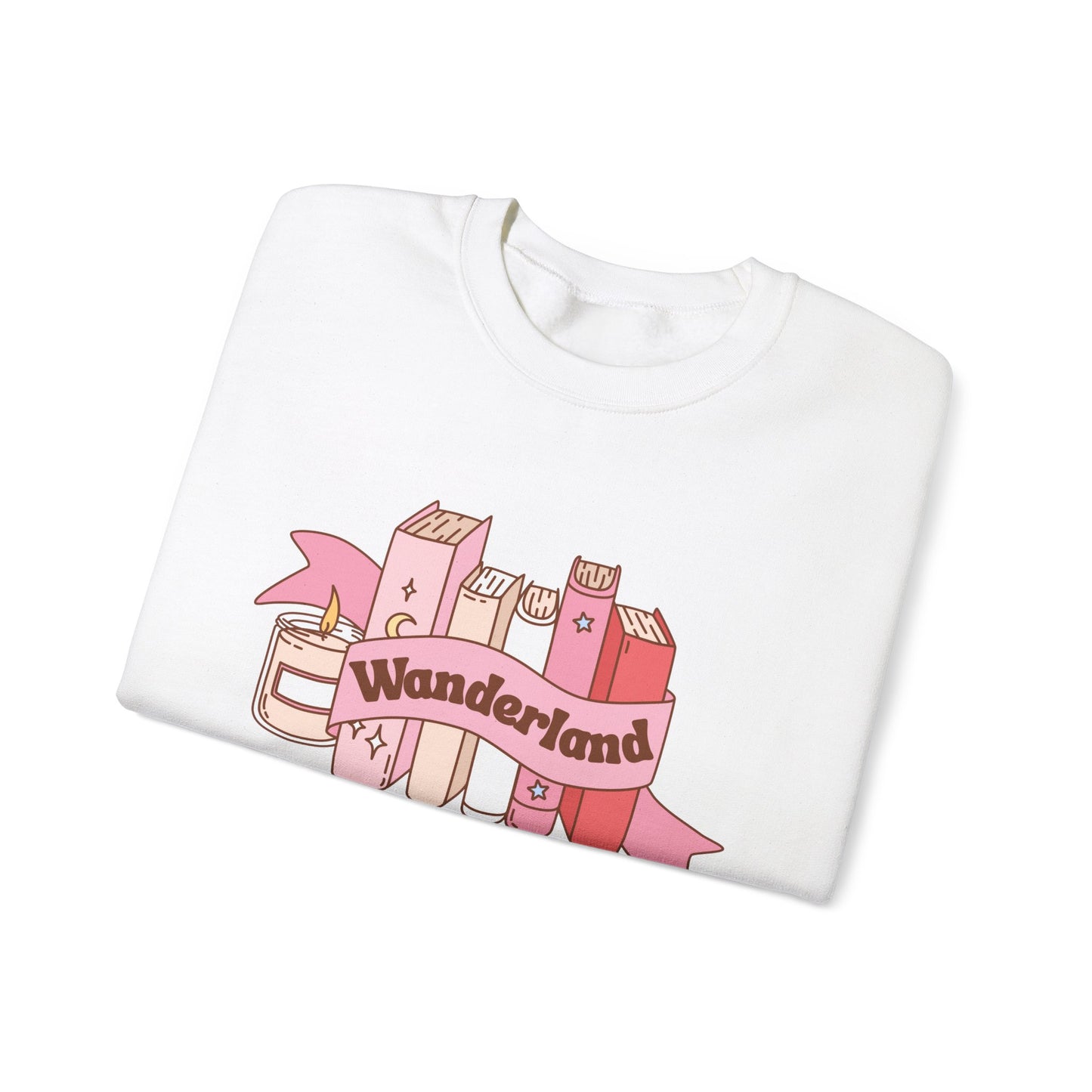 Graphic Crewneck Sweatshirt - Fall into Wanderland Design