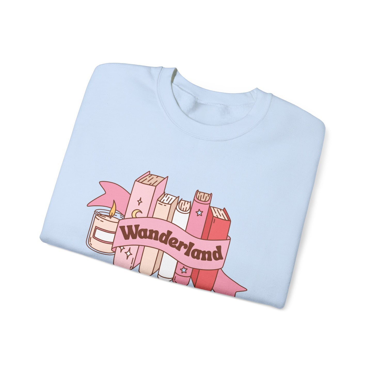 Graphic Crewneck Sweatshirt - Fall into Wanderland Design