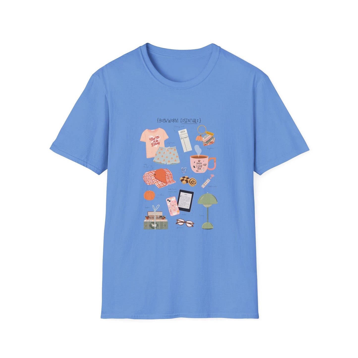 Bookworm Essentials Unisex Softstyle T-Shirt - Cozy Night In