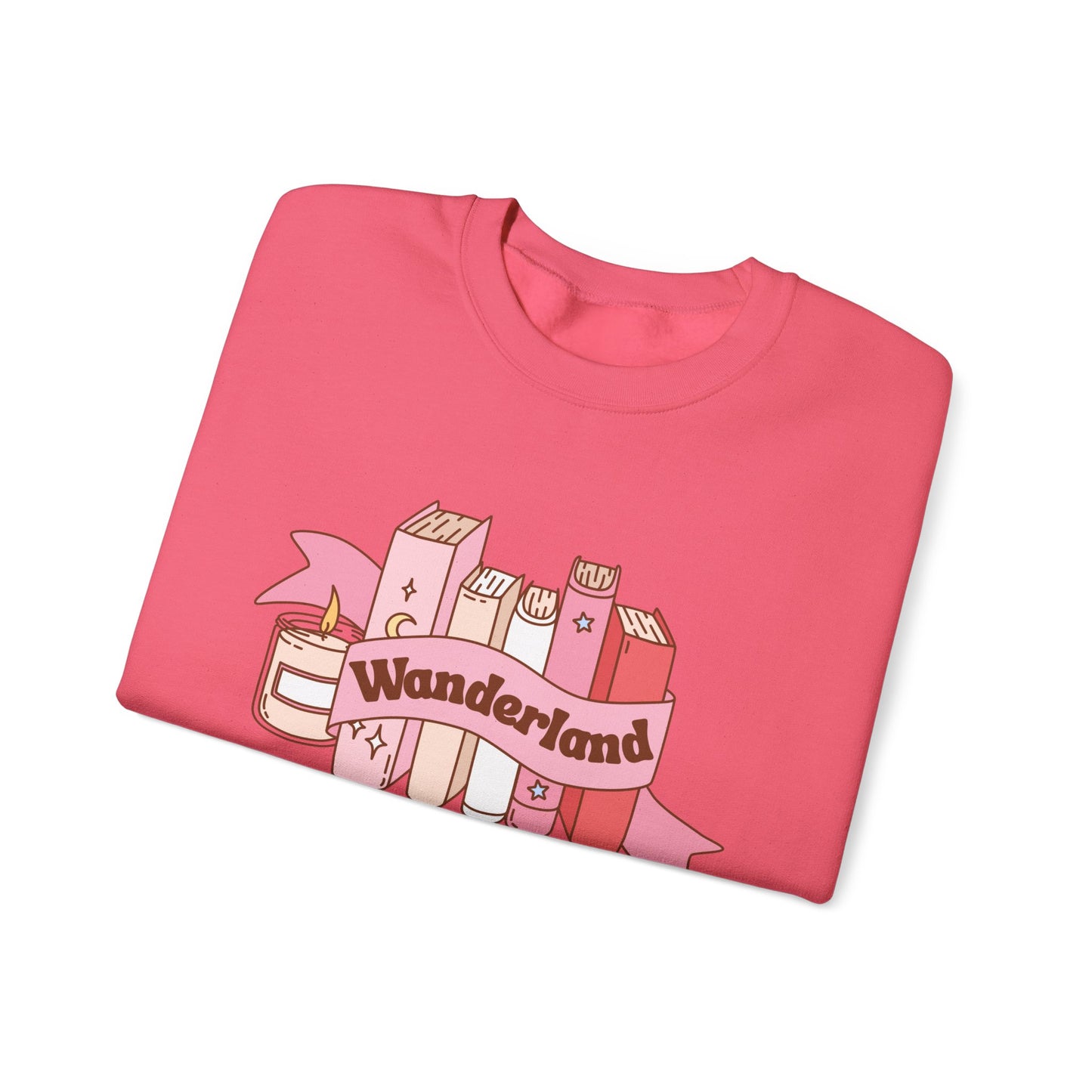 Graphic Crewneck Sweatshirt - Fall into Wanderland Design