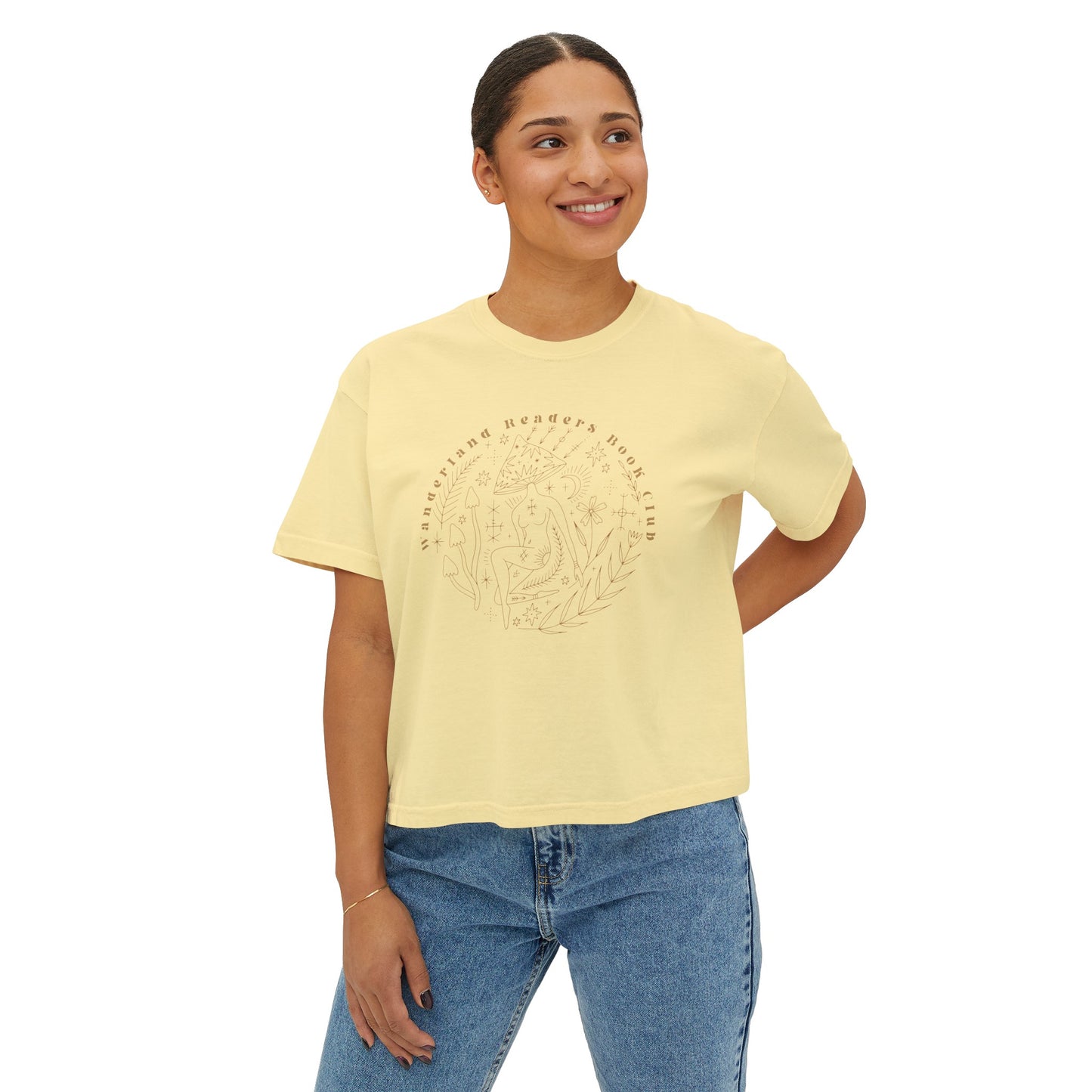 Wanderland Readers Book Club Boxy Tee