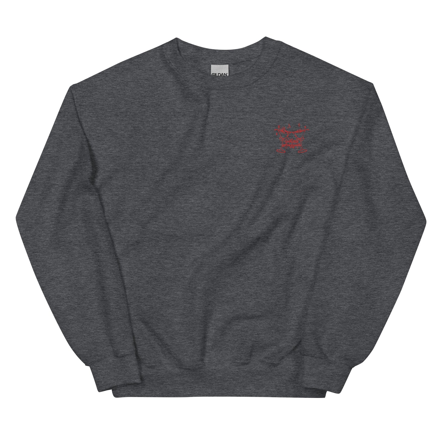 Cocktails&Cocktales Embroidered Crewneck Sweatshirt