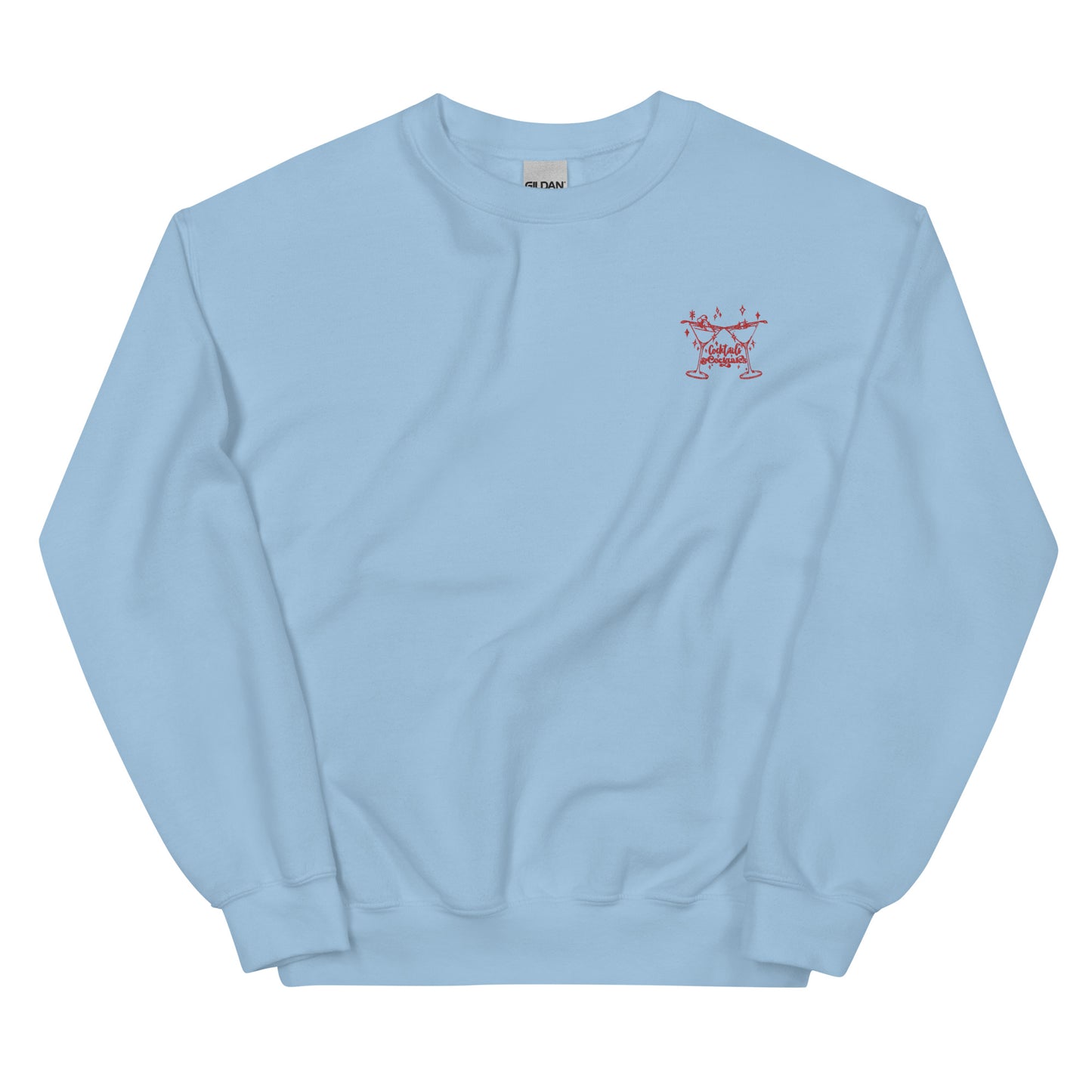 Cocktails&Cocktales Embroidered Crewneck Sweatshirt