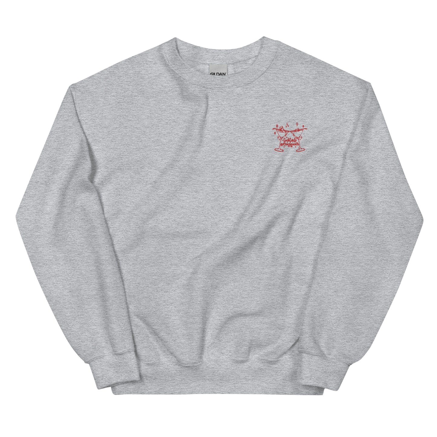 Cocktails&Cocktales Embroidered Crewneck Sweatshirt