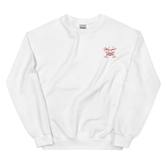 Cocktails&Cocktales Embroidered Crewneck Sweatshirt