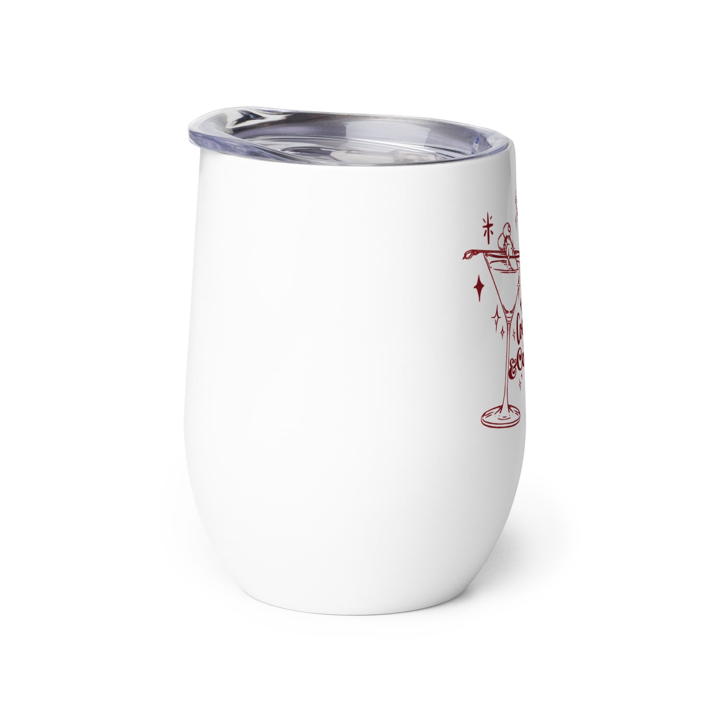 Cocktails and Cocktales wine tumbler