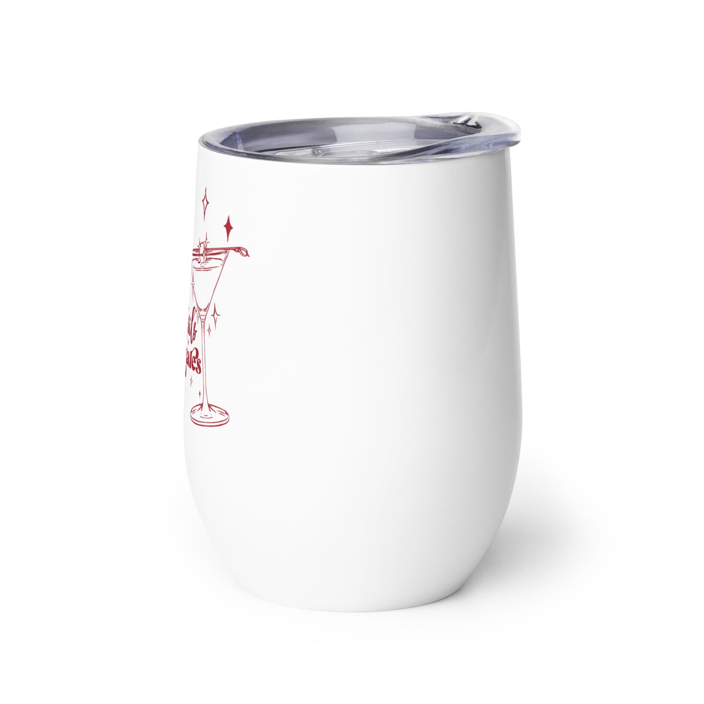 Cocktails and Cocktales wine tumbler